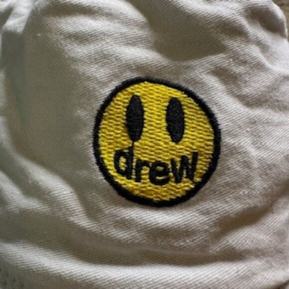 Drew White with Yellow Logo Bucket Hat One Size - Picture 2 of 5